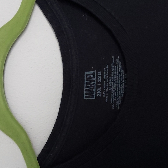 Men's 2XL MARVEL Comics Black Short Sleeve T-Shirt - Picture 3 of 4